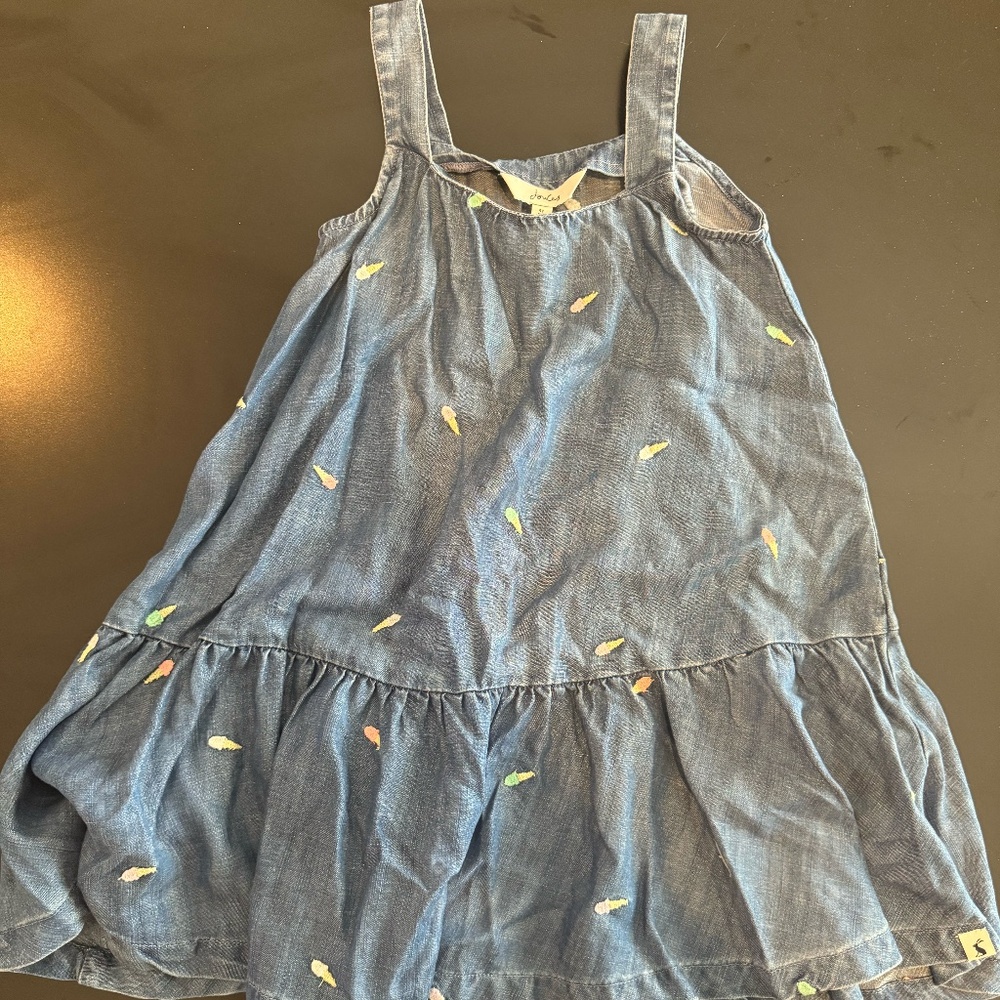 Joules Denim Ice Cream kids dress